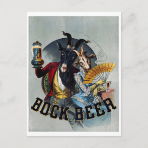 Vintage-Bierposter Postkarte