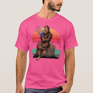 Vintage-Bigfoot-Tennis lustiger Sasquatch-Tennisba T-Shirt