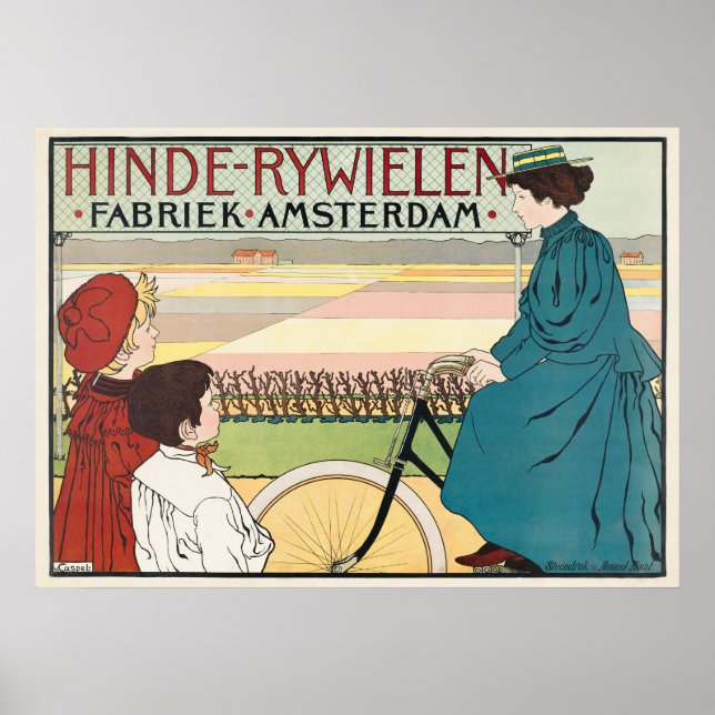 Vintage Bike Advertisement Poster (Vorne)