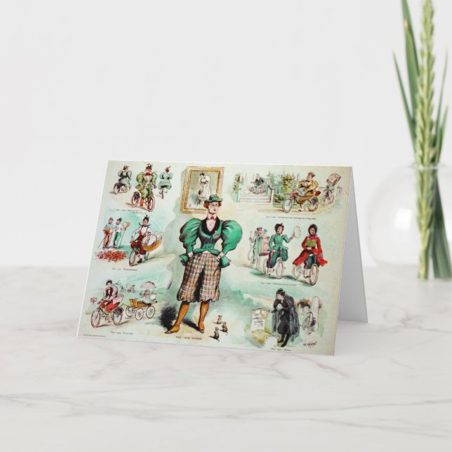 Vintage Bike note cards Karte (Vorderseite)