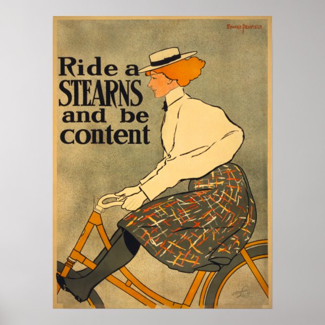 Vintage Bikerinnen und Kunsthandwerkerin Poster (Vorne)