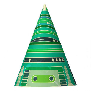 Vintage-Bild des klassischen Boom Box Partyhütchen