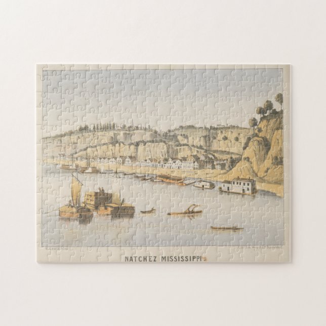 Vintage Bildansicht der MS Natchez (1854) (Horizontal)