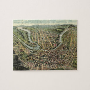 Vintage bildhafte Karte von Cumberland MD (1906)