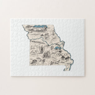 Vintage Bildkarte Missouri