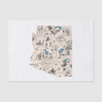 Vintage Bildkarte von Arizona
