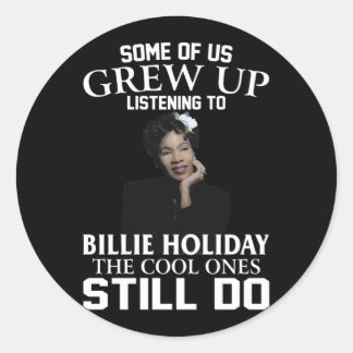 Vintage Billie Holiday Geschenke die Coolen noch t Runder Aufkleber