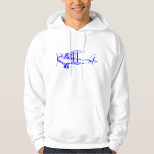 Vintage Biplane - blau Hoodie