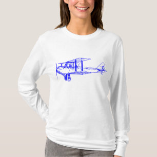 Vintage Biplane - blau T-Shirt