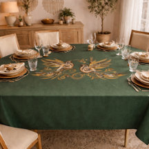 Vintage Bird Floral Grün