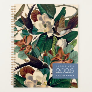 Vintage Birds with Magnolia 2026 Day Planner Planer