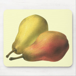 Vintage Birnen, Bio-Lebensmittel, reife Früchte Mousepad