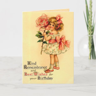 Vintage Birthday Card Karte