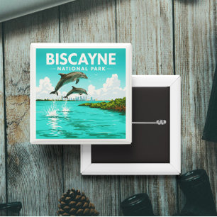 Vintage Biscayne Nationalpark Button
