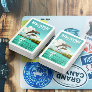 Vintage Biscayne Nationalpark Spielkarten