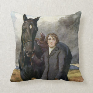Vintage Black Beauty Pferd aus Sewell Buch Kissen