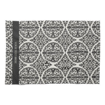 Vintage Black Damask Kitchen Design