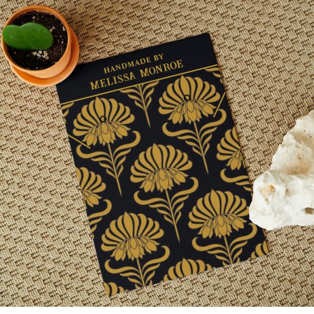 Vintage Black Gold Necklace Schmuckkarte (Von Creator hochgeladen)