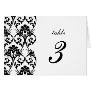 Vintage Black Lace Wedding Tischnummer