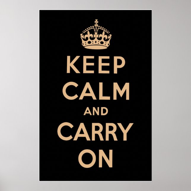 Vintage Black Poster (Vorne)