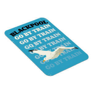 Vintage Blackpool-Seebrücke-Plakat Magnet