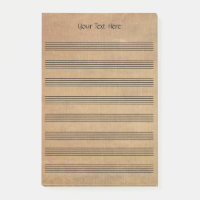 Vintage Blank Sheet Music 8 Staves