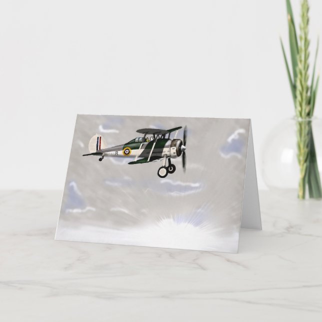 Vintage Blankekarte Karte (Vorderseite)