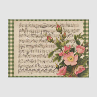 Vintage Blatt-Karo-Tissue-Papiere für wild lebende Seidenpapier