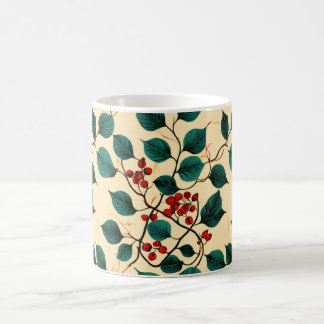 Vintage-Blattmuster-Mugge-Design Kaffeetasse