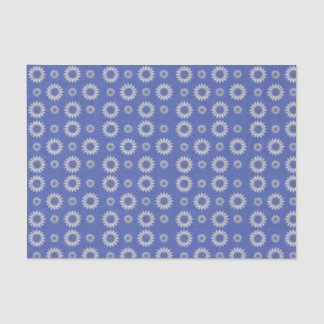 Vintage Blau Blumenmuster Seidenpapier