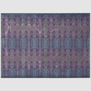 Vintage Blau Grau Lila Antik Textur Muster Seidenpapier