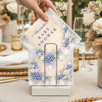 Vintage Blaubeer-Blumen-Baby-Party
