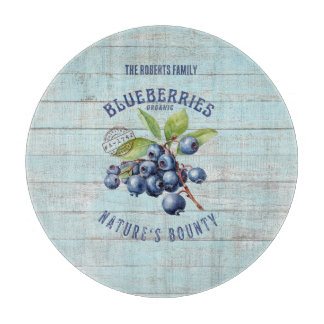 Vintage Blaubeere – Botanisches Obst Schneidebrett