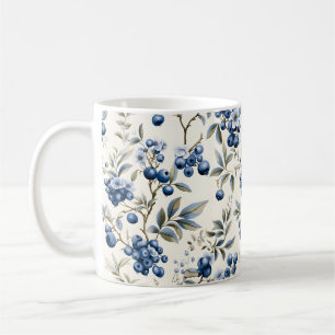 Vintage Blaubeere Kaffeetasse