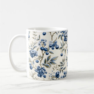 Vintage Blaubeere Kaffeetasse