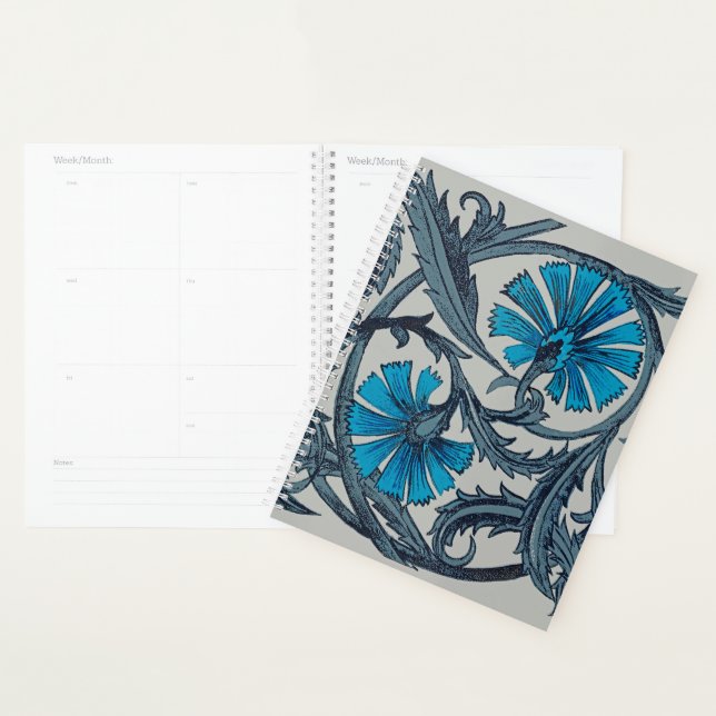 Vintage blaue antike Blume Kunsthandwerk rustikal Planer (Anzeige)