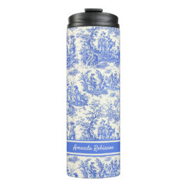 Vintage blaue Joule Thermosbecher