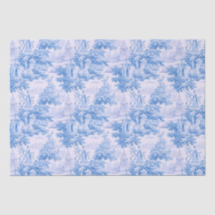 Vintage blaue Kröte Seidenpapier