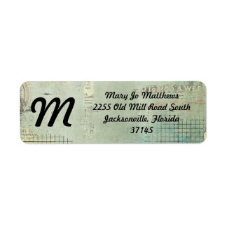 Vintage blaue Zeitung ST-geprägte Collage