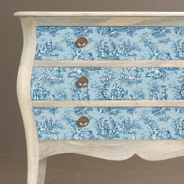 Vintage bläuliche aquamarine Jouilette Seidenpapier