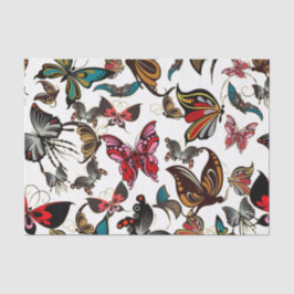 Vintage Blick-Schmetterlinge Seidenpapier