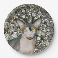 Vintage Bling Sphynx Katze von Rex Cats