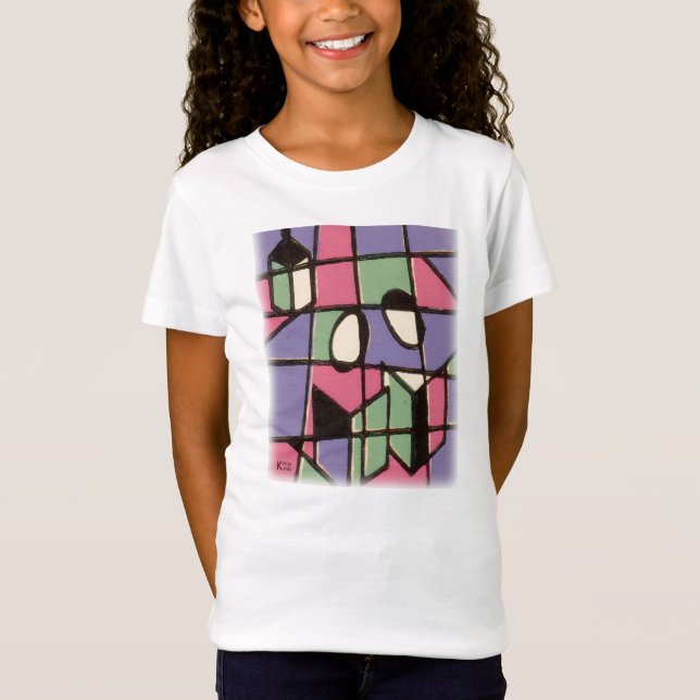 Vintage Blockdrucke für Aufenthaltstitel T-Shirt (Vorderseite)
