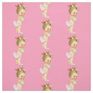 Vintage blonde kleine Prinzessin Stoff
