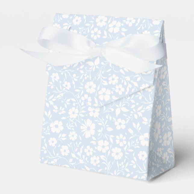 Vintage Bloom Neutral - Puderblau Geschenkschachtel (Vorderseite)