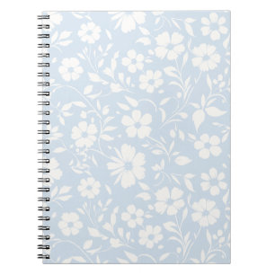 Vintage Bloom Neutral - Pulverblau Notizblock
