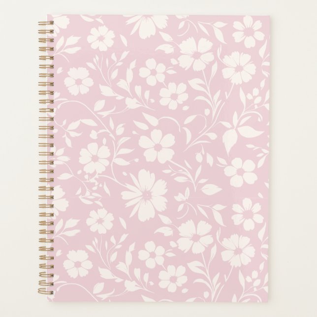 Vintage Bloom Neutral - Rosa Hauch Planer (Vorderseite)