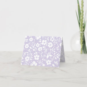 Vintage Bloom Neutral - Staubiges Lavendel Dankeskarte