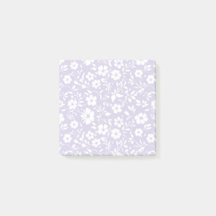 Vintage Bloom Neutral - Staubiges Lavendel Post-it Klebezettel