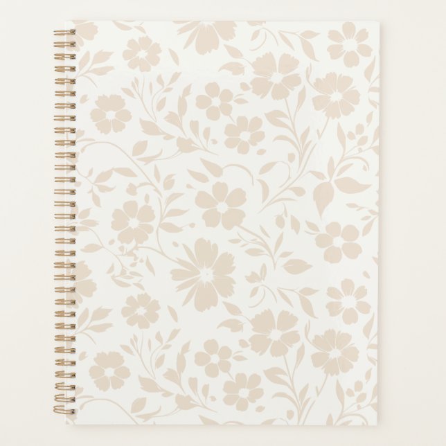 Vintage Bloom Soft Linen - Neutraler Planer (Vorderseite)